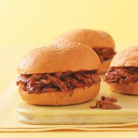 Saucy Barbecued Pork Sandwiches image