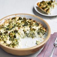 Broccoli and Goat Cheese Crustless Quiche_image