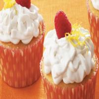 Raspberry-Filled Lemon Cupcakes image
