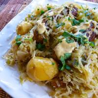Chicken Apple Sausage with Cabbage_image