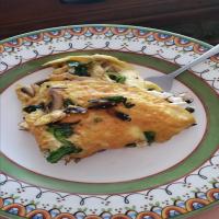 Spinach, Mushroom, Goat Cheese Omelet_image
