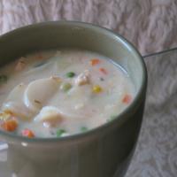 Almost Too-Easy Potato-Chicken-Cheese Soup image