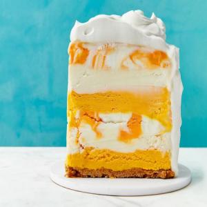 Mango-Orange-Vanilla Ice Cream Cake image