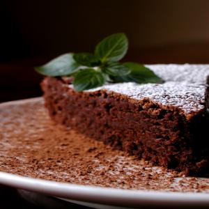 Flourless Dark Chocolate Cake image