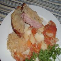 Smoked Pork Chop & Sauerkraut Casserole image