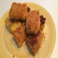 Panko-Breaded Fried Grits Cakes_image