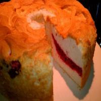Raspberry Angel Food Cake_image