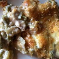 Chicken, Eggplant, and Green Beans Casserole image