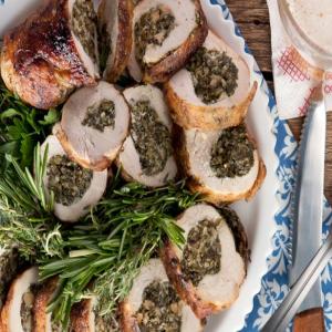 Goat Cheese and Herb Stuffed Chicken Roulade image