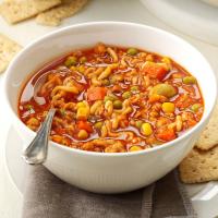Turkey & Noodle Tomato Soup image