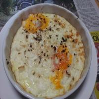 Shirred Eggs With Feta image