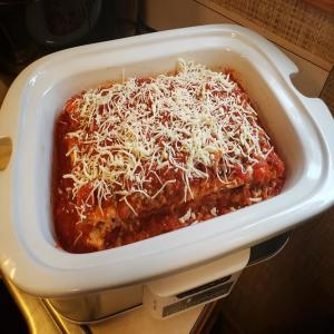 Slow Cooker Cheesy Beefy Lasagna_image