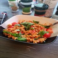 Vegan One-Pot Coconut Curry with Pasta and Vegetables image