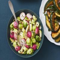 Buttered Brussels Sprouts and Radishes image