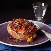 Sweet Potatoes with Cuban-Style Beef Picadillo image