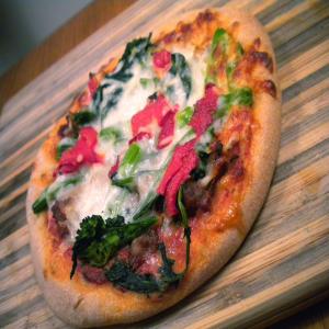 Sausage and Broccoli Rabe Pizzettes image
