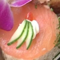 Open Faced Salmon Sandwich image