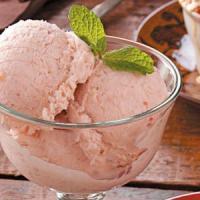 Rhubarb Ginger Ice Cream image