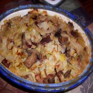 Mightyro's Bacon, Leeks and Cabbage Casserole image