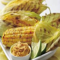 Grilled Corn with Chile-Lime Spread image