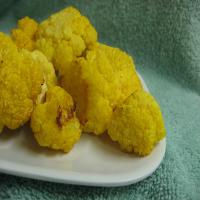 Low Fat Roasted Golden Cauliflower_image