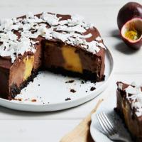 Passion Fruit and Chocolate Sorbet Cake image
