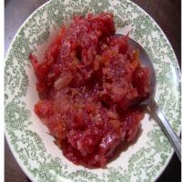 Cranberry-Tangerine Sauce With Apples & Almonds_image