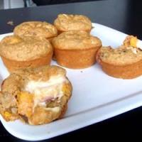 Healthy Oat Peaches and Cream Muffins image