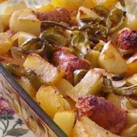 Italian Sausage with Peppers, Onions and Potatoes_image