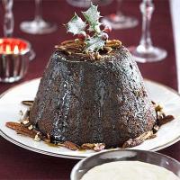 Festive date & pecan pudding image