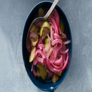 Pickled Red Onions and Olives image