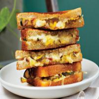 Grilled Ham, Cheese and Pickle Sandwiches image