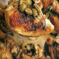 Pan Roasted Chicken with Lemon, Olives and Rosemar_image