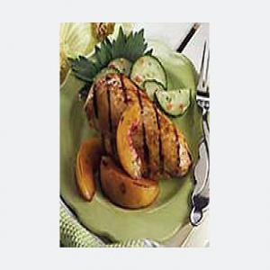 Grilled Chicken and Peaches image