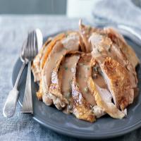 Herb and Mustard Turkey with Green Onion Gravy_image