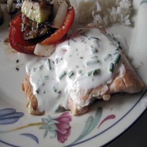 Chive Sauce for Grilled Salmon image