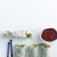 Summer Rolls with Baked Tofu and Sweet-and-Savory Dipping Sauce_image