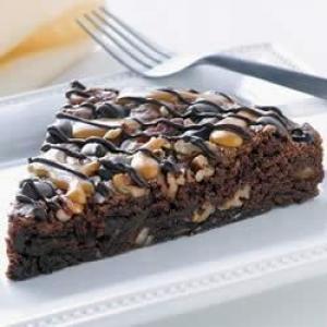 Chocolate Turtle Brownie Pie_image