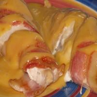 Bacon-Wrapped Chicken Breasts With Chile Cheese Sauce image