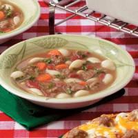 Fast Meatball Vegetable Soup image