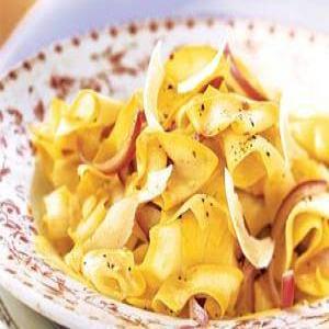 Yellow Squash Ribbons with Red Onion and Parmesan_image