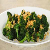 Grilled Broccoli Over Blue Cheese Dressing image