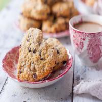 Heart-Shaped Dried Cherry and Chocolate Chip Scones image