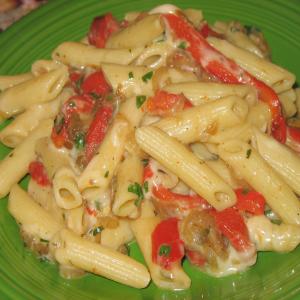 Penne with Caramelized Onions and Fontina image
