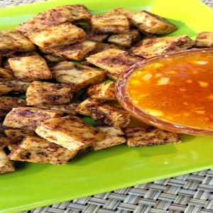 Easy Spicy Tofu with Apricot-Ginger Dipping Sauce image