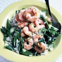 Coconut rice & prawn salad image
