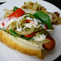 Buffalo Chicken Sausage and Pepper Sandwich image