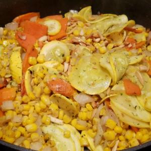 Sauteed Summer Squash with Almonds_image