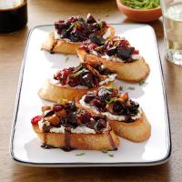 Cranberry-Fig Goat Cheese Crostini image
