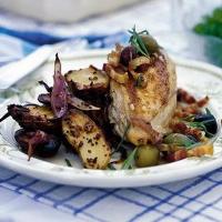 Chicken with tarragon, garlic & olives image